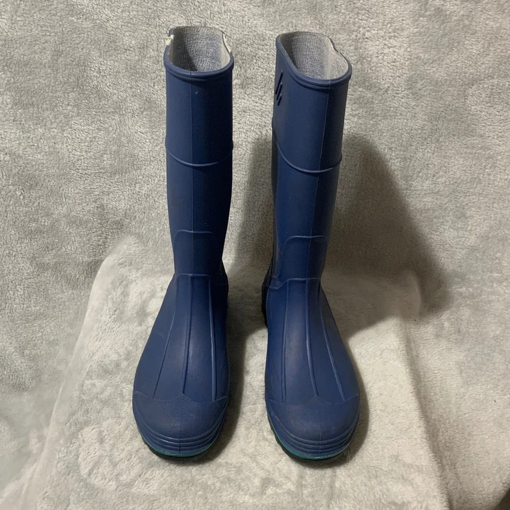 Northerner Rubber Rain Boots Blue‎ USA Made Waterproof Mens 4 Womens 6